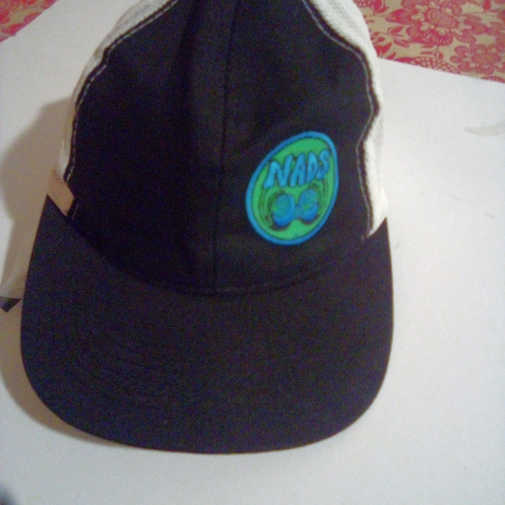 NARS Black and White Hat with Green Logo